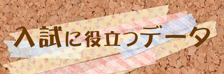 入試に役立つデータ