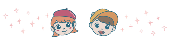 モネ君ポーちゃんイラスト