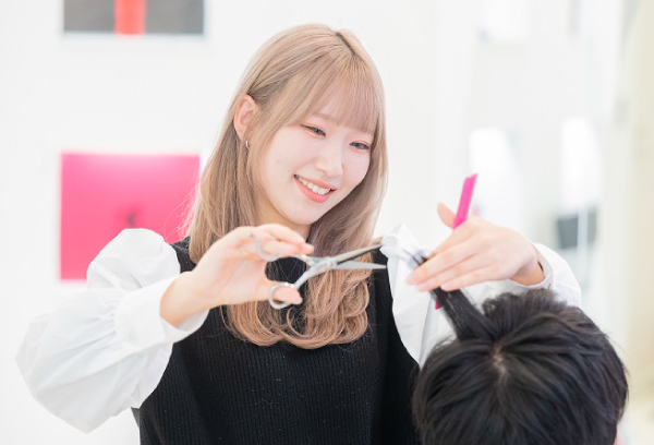 実習中の学生５