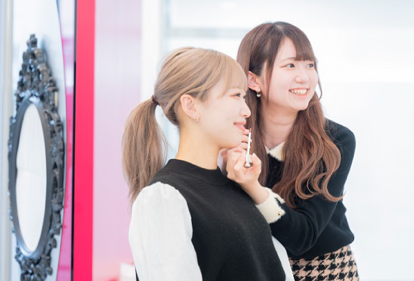 実習中の学生３