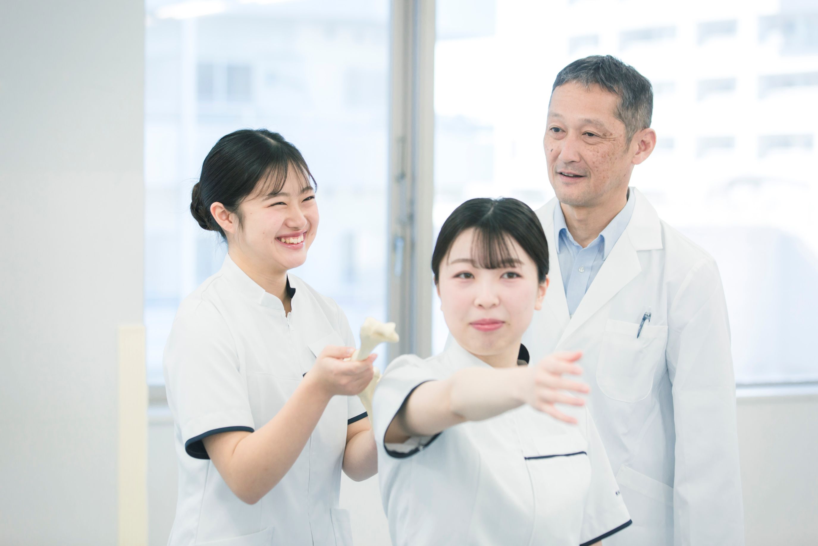 車いすを使用した体験実習の様子